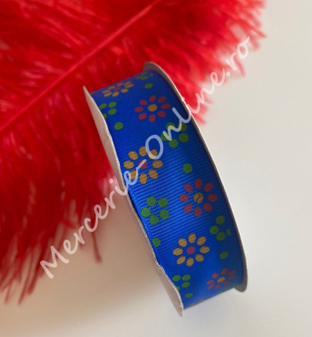 Banda rips cu flori, latime 2.5cm, (22metri/rola) Cod:1338 - Img 2
