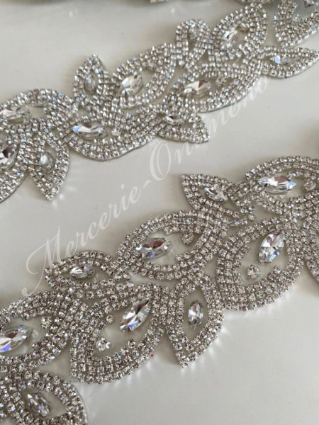 Banda Termoadeziva cu Cristale, Crystal, 7cm (la metru) Cod:2326 - Img 2
