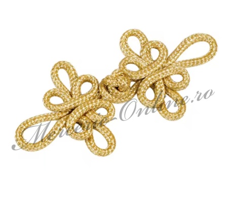 Brandenburg textil lurex, 8.5x4cm, (la bucata) Cod:3893 - Img 3