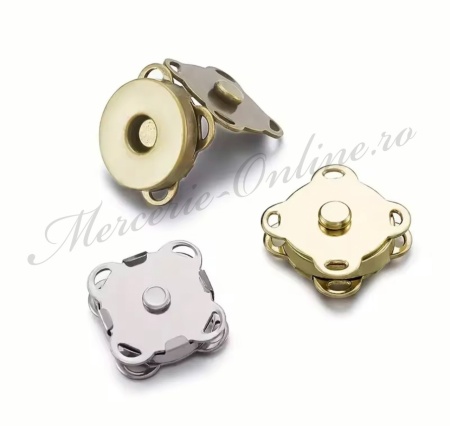 Capse Metalice Magnetice cusut, 14mm (5perechi/set) Cod:3438