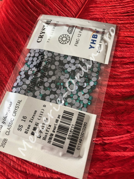 Cristale de Lipit, Blue Zircon, Marimi SS16/SS20/SS30, (1440bucati/pachet-288bucati/pachet) Cod:1033 - Img 2