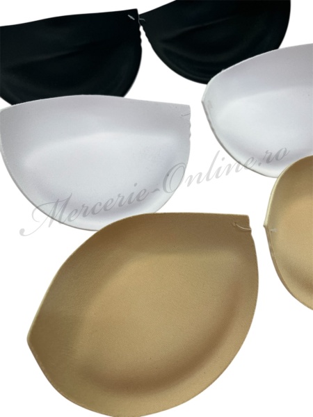 Cupe sutien cu Push-Up Mediu, Alb/Negru/Bej (o pereche) Cod:1100 - Img 2