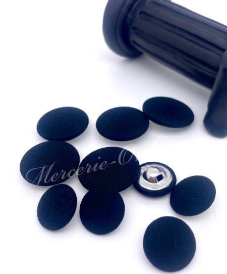 Nasturi Imbracati Stofa, 18mm/25mm, Alb/Negru (10bucati/SET) Cod:3303 - Img 3