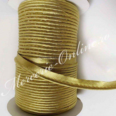 Vipusca Satin, 1cm, Auriu/Argintiu (65metri/rola) Cod:1538 - Img 3