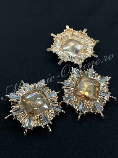 Accesorii Metalice pentru haine tip nasturi, cca 5cm (la bucata) Cod:4066 - Img 6