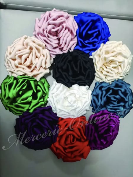 Aplicatie Floare 3D satin, cca 15cm, (la bucata) Cod:3087