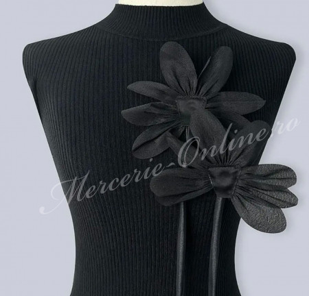 Aplicatie textila Floare tip brosa, 13cm (la bucata) Cod:2990 - Img 3
