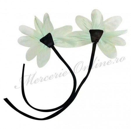 Aplicatie textila Floare tip brosa, 13cm (la bucata) Cod:2990 - Img 5