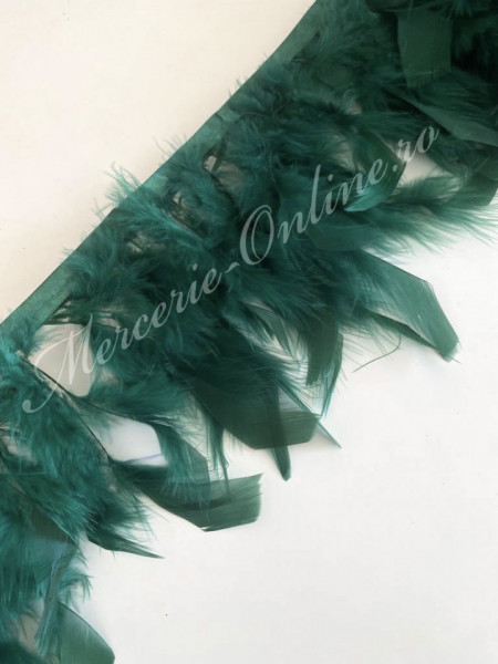 Banda pene curcan, Verde Imperial (la metru) Cod:2395 - Img 2
