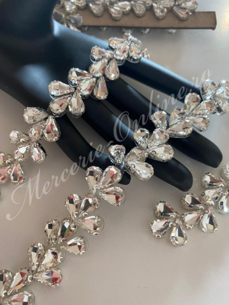 Banda Termoadeziva cu Cristale, Crystal, 2cm (la metru) Cod:2593
