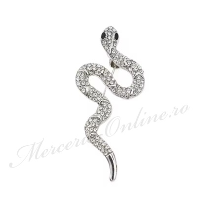 Brosa Sarpe cu Strasuri, 6x2.6cm (la bucata) Cod:3486 - Img 2
