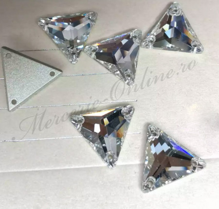 Cristale de cusut sticla, Crystal, 12mm (4bucati/pachet) Cod:2446