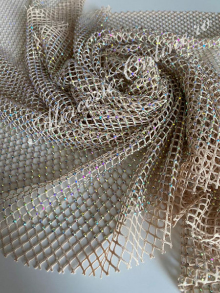 Plasa Elastica cu Strasuri, 150x50cm (la bucata) Cod:2269 - Img 3