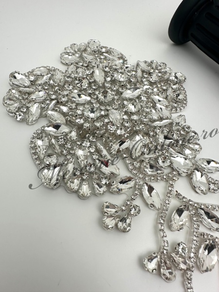 Aplicatie Termoadeziva cu Cristale, Crystal, 13x24cm (la bucata) Cod:3516 - Img 2