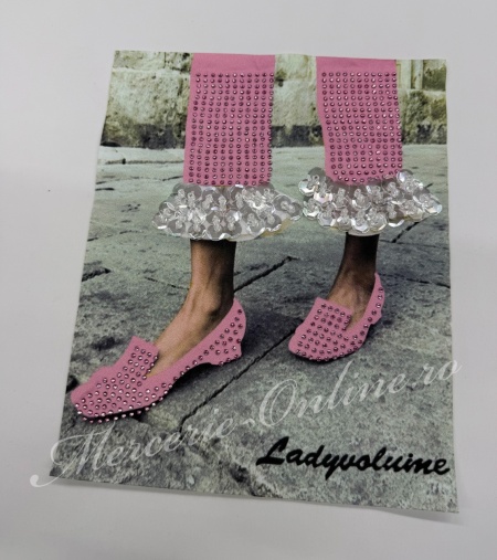 Aplicatie Textila, cca 25x20cm, (la bucata) Cod:3807 - Img 2
