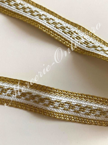 Banda pasmanterie brodata, cca 1,5cm (la metru) Cod:1798 - Img 3