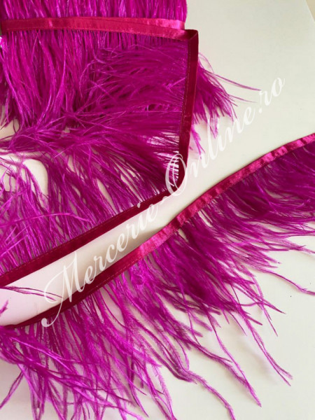 Banda pene strut, Fucsia, (la metru) Cod:1849 - Img 2