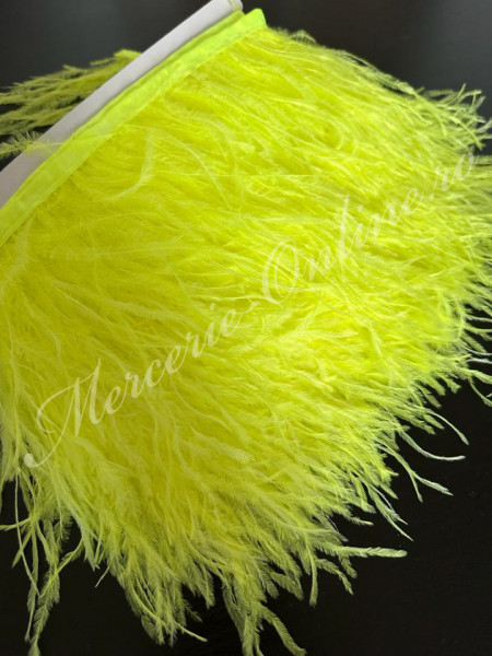 Banda pene strut, Galben Neon, (la metru) Cod:2591