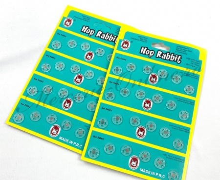 Capse cusut plastic, 10mm (24bucati/set) Cod:1083