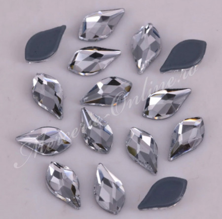 Cristale de Lipit forma Lacrima, 4x8mm, (20bucati/pachet) Cod:2287 - Img 2