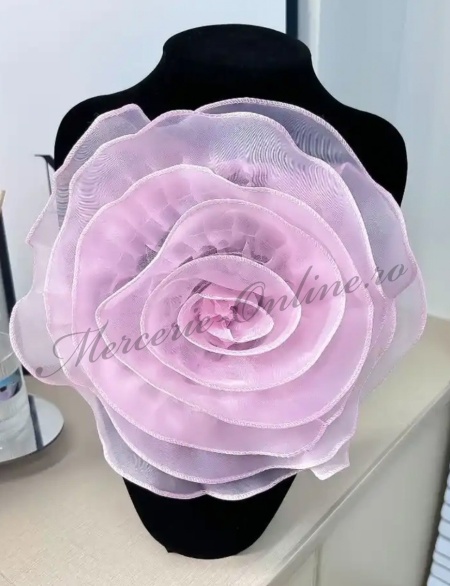 Flori Decorative din Organza, cca 27cm (la bucata) Cod:3150 - Img 2