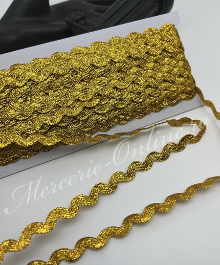 Snur Zig-Zag Lurex, Auriu/Argintiu (18metri/pachet) Cod:4131 - Img 3