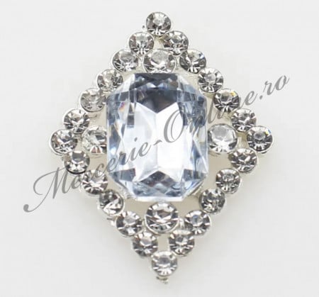 Aplicatie cusut strasuri, 30x23mm (2bucati/pachet) Cod:8050 - Img 2