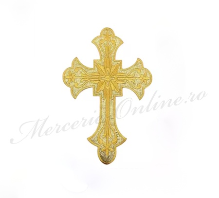 Aplicatie termoadeziva lurex, cca 12x8cm, (la bucata) Cod:3652 - Img 2