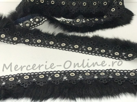 Banda pasmanterie cu blanita, cca 4cm (la metru) Cod:0560