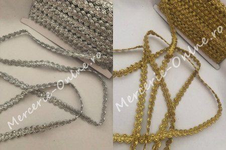 Banda Pasmanterie Lurex, cca 1.3cm (13metri/rola) Cod:0589