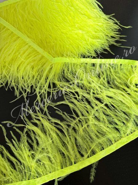 Banda pene strut, Galben Neon, (la metru) Cod:2591 - Img 2