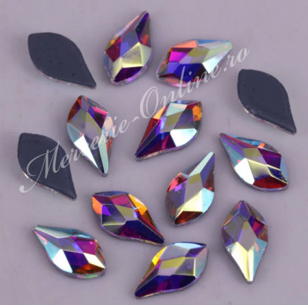 Cristale de Lipit forma Lacrima, 4x8mm, (20bucati/pachet) Cod:2287 - Img 3