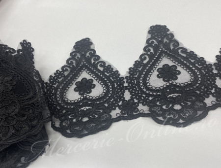 Dantela brodata, cca 24cm (la metru) Cod:2727 - Img 2