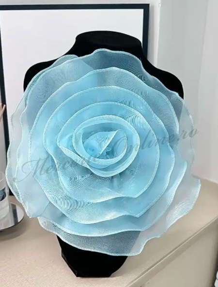 Flori Decorative din Organza, cca 27cm (la bucata) Cod:3150 - Img 3