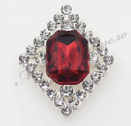 Aplicatie cusut strasuri, 30x23mm (2bucati/pachet) Cod:8050 - Img 3