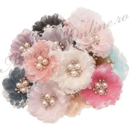 Aplicatie textila flori, (la bucata) Cod:2772