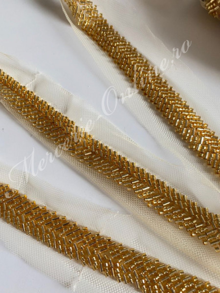 Banda pasmanterie margele, cca 1.8cm (la metru) Cod:2016 - Img 2