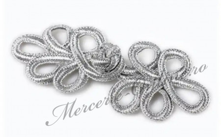 Brandenburg textil lurex, 8.5x3cm, (la bucata) Cod:1093 - Img 3