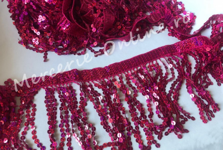Franjuri paiete, Fucsia AB, lungime 15cm (la metru) Cod:0913