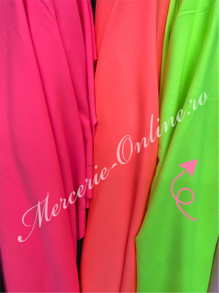 Material textil Barbie, Verde Neon, 1.50m (la metru) Cod:1709 - Img 2