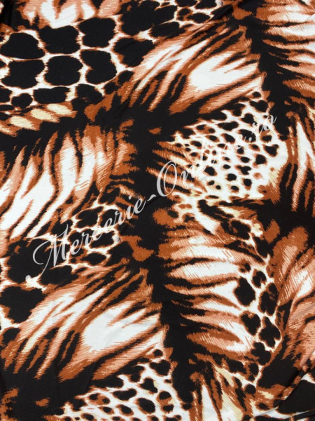Material textil Lycra plina Animal Print, 1.50m (la metru) Cod:1645 - Img 2