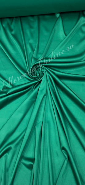 Material textil Tafta Elastica, Verde Imperial, 1.50m (la metru) Cod:2986