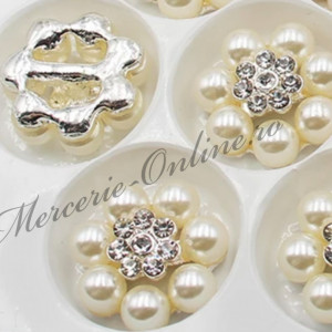 Aplicatie cusut perle si strasuri, 22mm (2bucati/pachet) Cod:2472 - Img 2