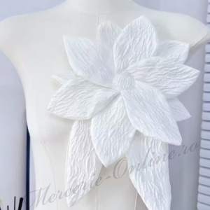Aplicatie floare 3D cu margele, cca 25x35cm (la bucata) Cod:3443 - Img 3