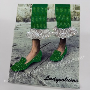 Aplicatie Textila, cca 25x20cm, (la bucata) Cod:3807 - Img 3