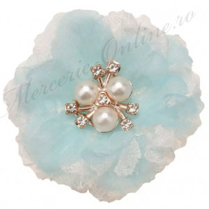 Aplicatie textila flori, (la bucata) Cod:2772 - Img 3
