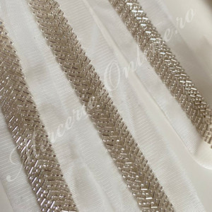 Banda pasmanterie margele, cca 1.8cm (la metru) Cod:2016 - Img 3