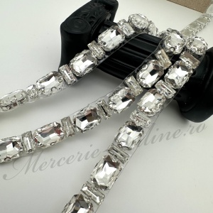 Banda Termoadeziva cu Cristale, Crystal, 1cm (la metru) Cod:3501