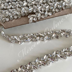 Banda Termoadeziva cu Cristale, Crystal, 2cm (la metru) Cod:2324