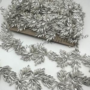 Banda Termoadeziva cu Cristale, Crystal, 6cm (la metru) Cod:3377 - Img 2